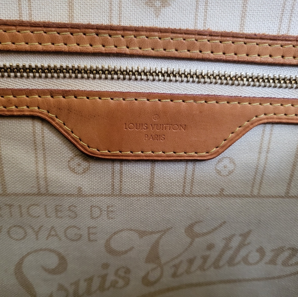 Close out Sale⚠️⚠️⚠️ SALE 💯 XL Louis Vuitton Neverfull GM AZUR - Picture 5 of 14
